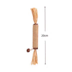 Wooden catnip chew toy for cats