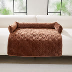 Plush Bone-Shaped Pet Bed with Pillow