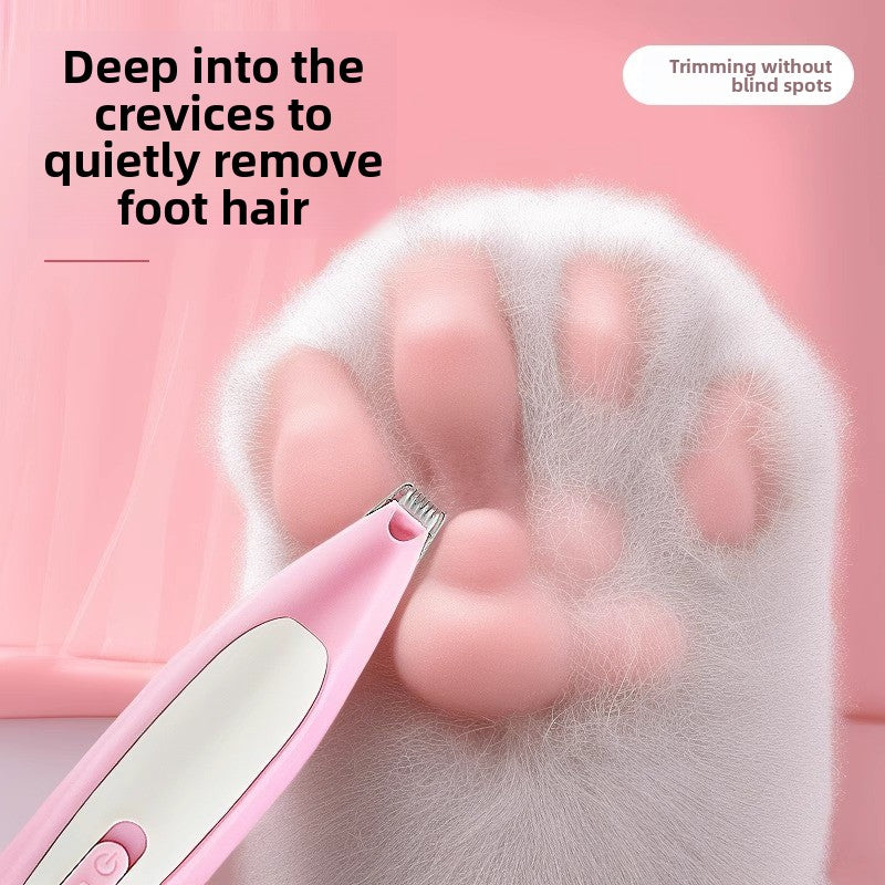 Rechargeable Pet Grooming Trimmer with LED Light