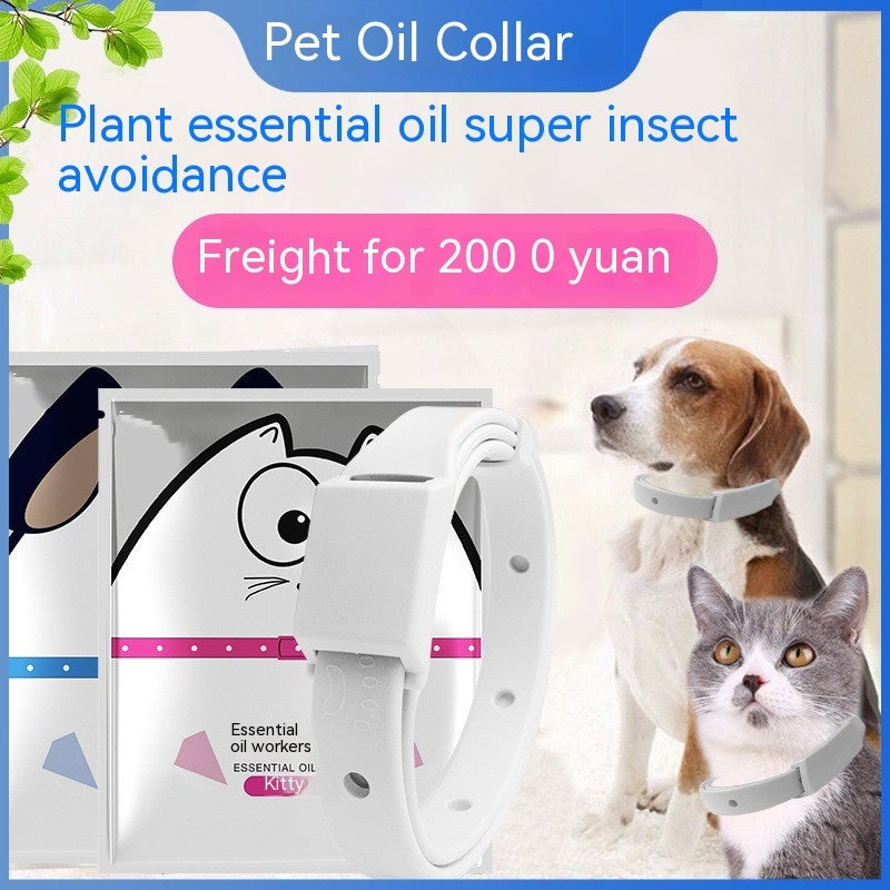 Pet Essential Oil Collar Mosquito Repellent Insect Repellent Washable Dog Collar Cat Collar Pet Supplies