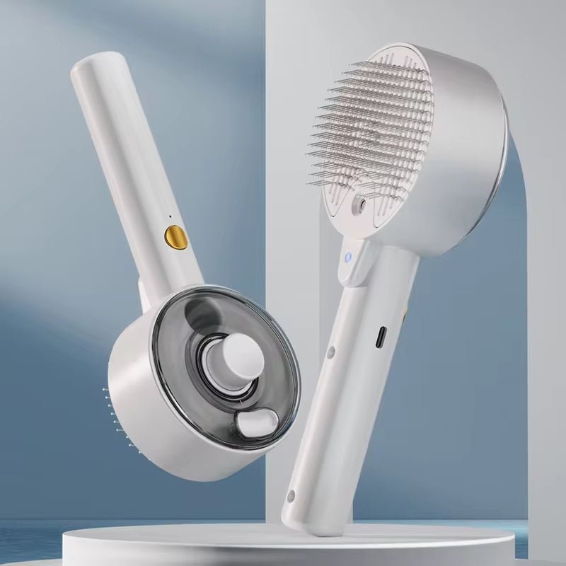 Cat Dog Steamy Brush Steam Brush Electric Sprayer For Massage Pet Grooming Tool Shedding 3 In 1 Electric Sprays Massage Combs - SMARPET - 0