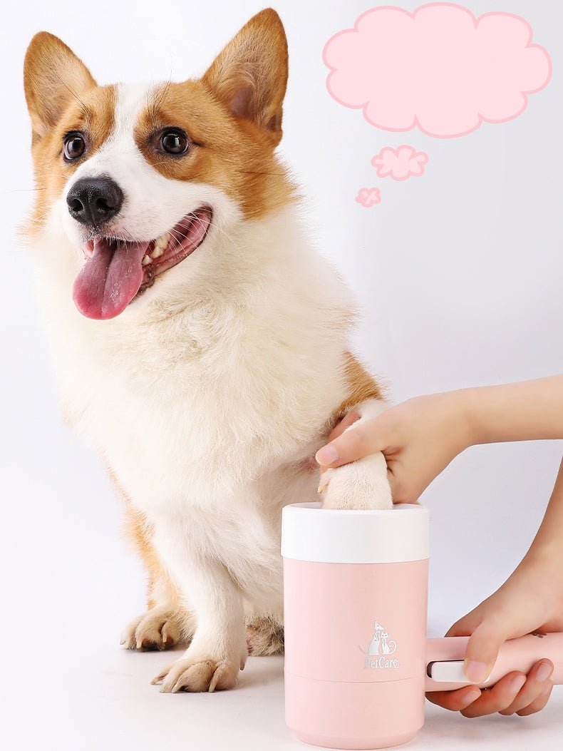 Dog Paw Cleaner Cup Soft Silicone Combs Pet Foot Washer Cup Paw Clean Brush Quickly Wash Dirty Cat Foot Cleaning Bucket - SMARPET - 0